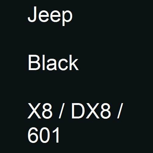 Jeep, Black, X8 / DX8 / 601.